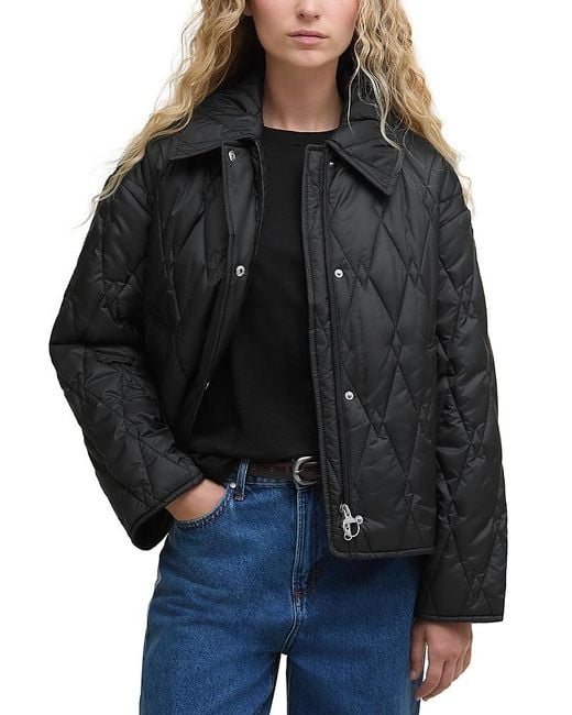 Barbour Black Bernadette Quilted Jacket