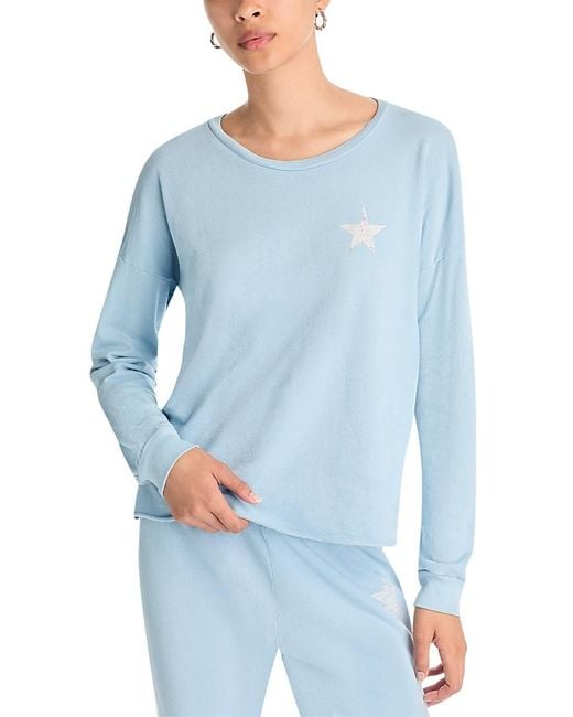 Aqua Blue Tessa Pullover