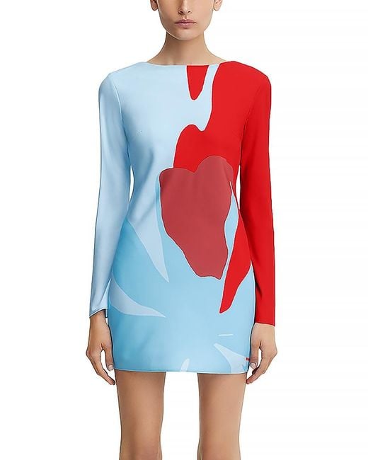 Significant Other Red Alia Mini Dress