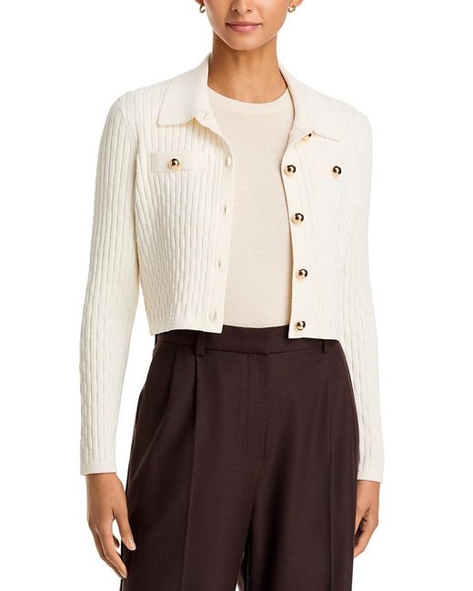 Toccin White Posie Collared Jacket
