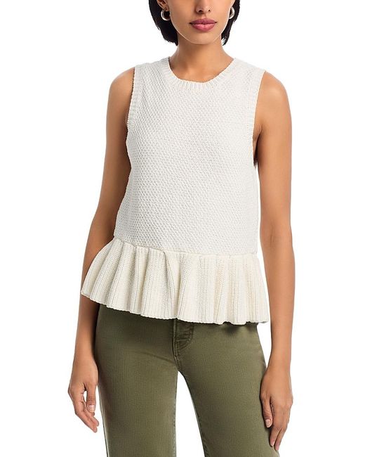 Veronica Beard White Nemyah Pullover Top