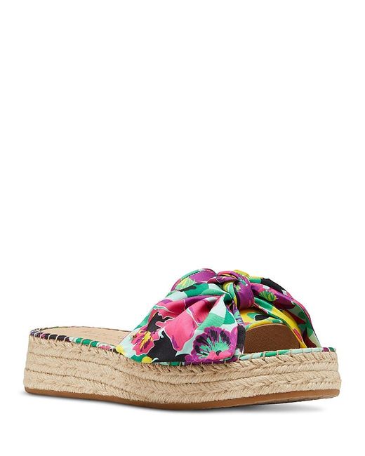 Kate Spade Lucie Tropical Foliage Espadrille Sandals | Lyst