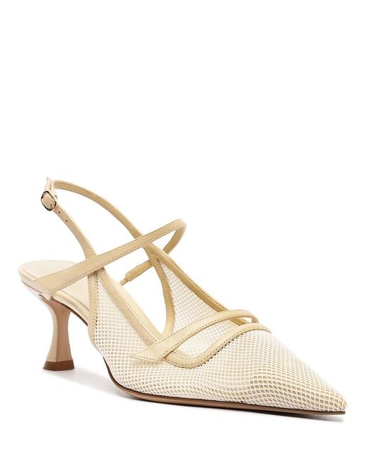 Alexandre Birman Natural Tita 60 Mesh Pumps
