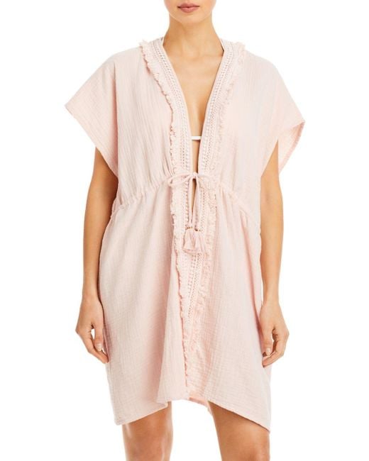 Echo Cotton Double Gauze Short Swim Cover Up Lyst