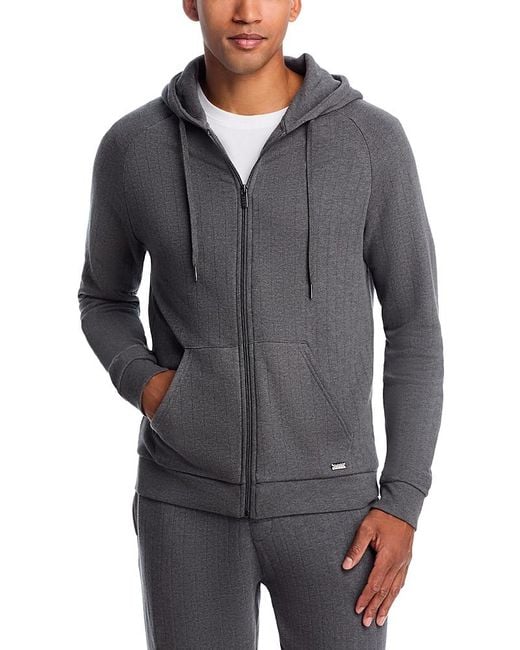 Boss Gray Heritage Hoodie for men