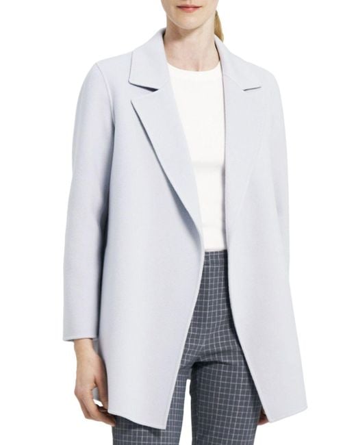 Theory Cashmere Clairene Double Face Jacket in White Lyst