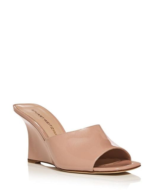 Stuart Weitzman Multicolor Vini 85 Wedge Mules