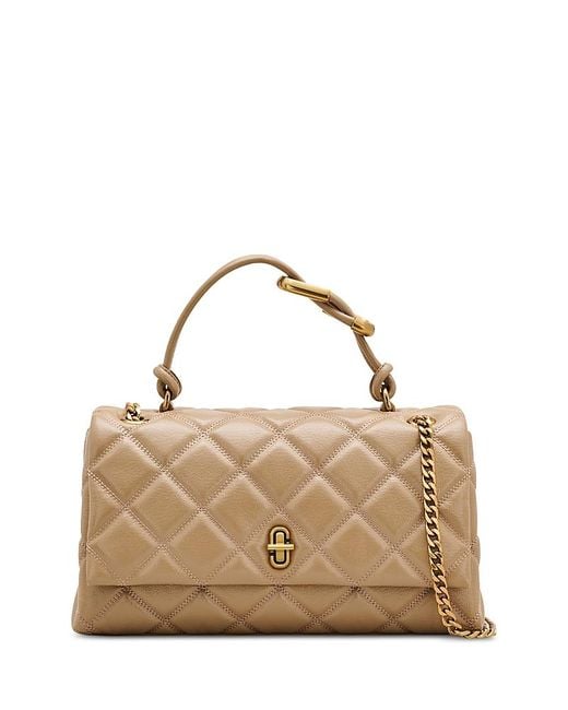 Marc Jacobs Natural The Quilted Dual Convertible Shoulder Bag