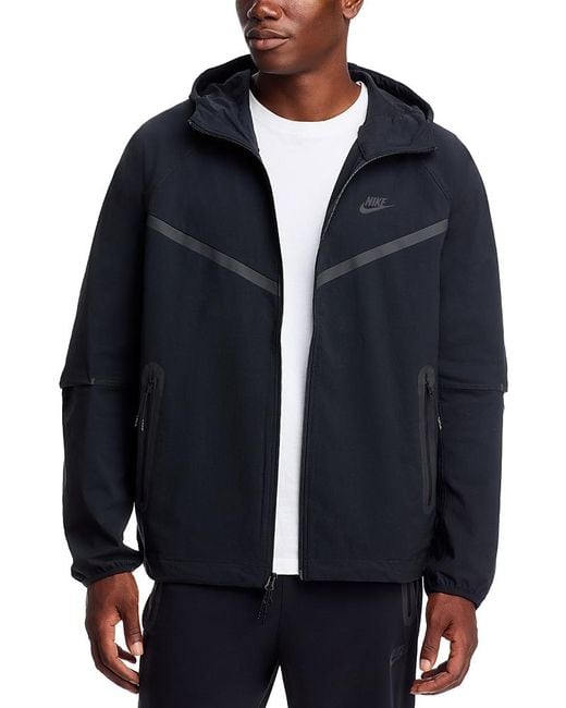 Nike Blue Colorblocked Tech Jacket for men