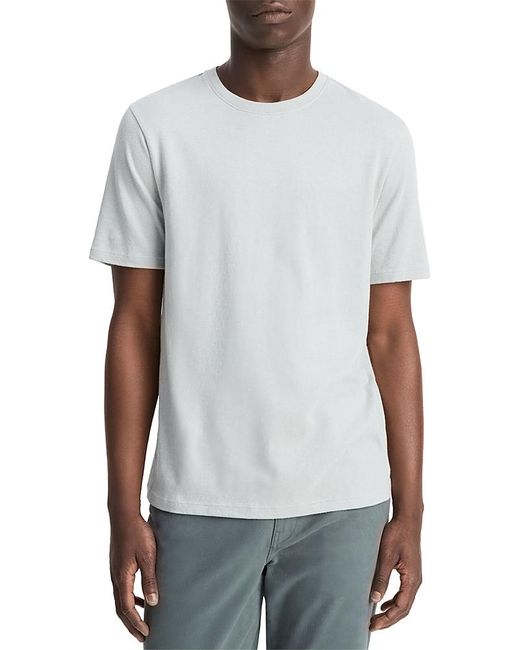 Vince White Loose Knit Short Sleeve Tee for men
