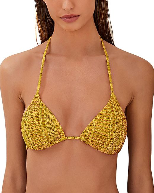 ViX Green Triangle Bikini Top