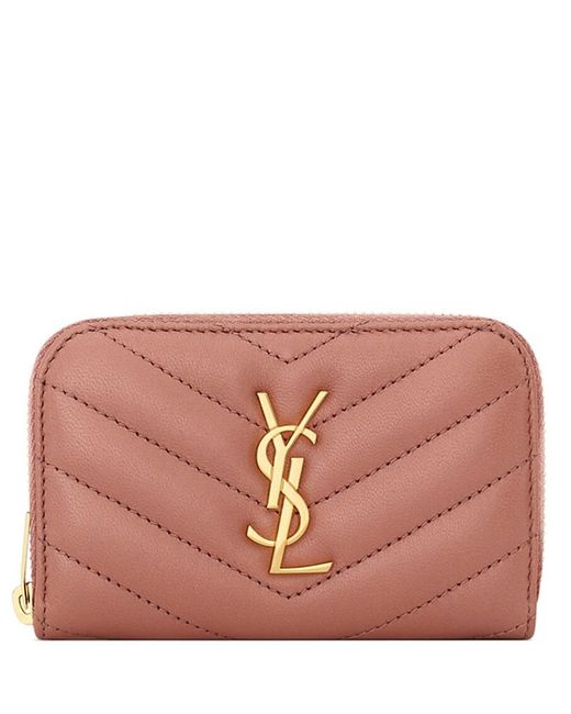 Saint Laurent Pink Cassandre Wallet