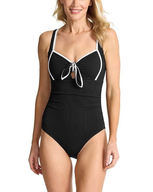 Tommy Bahama Black Island Cays Cabana One Piece Swimsuit