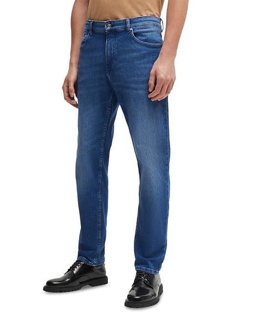 Boss Blue H-Re. Maine Regular Fit Jeans for men