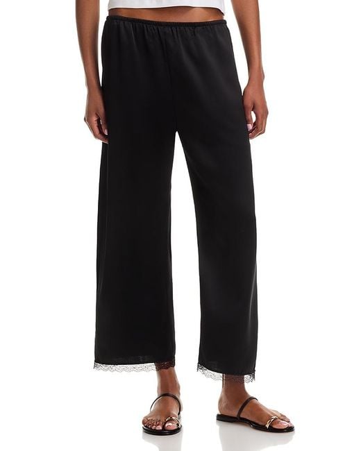 Leset Black Barb Cropped Pants