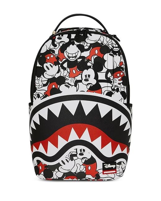 Sprayground Black Disney Mickey Crammed Backpack