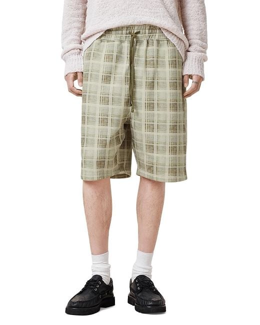AllSaints Natural Benji 9 Sweat Shorts for men