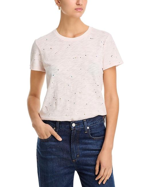ATM White Anthony Thomas Melillo Slub Knit Tee