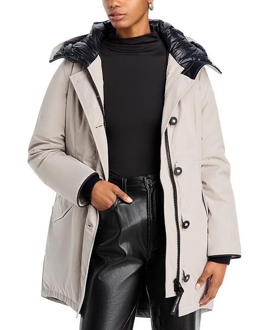 Canada Goose Black Rossclair Hooded Down Parka