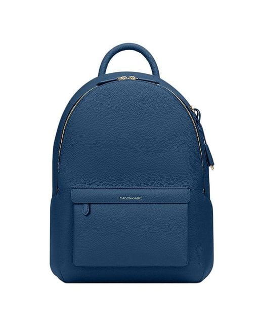 Maison De Sabre Blue Leather Backpack