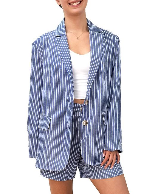 BILLY T Blue Soft Blazer