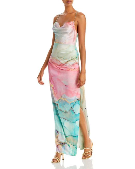 retroféte Silk Marlene Watercolor Maxi Dress Lyst
