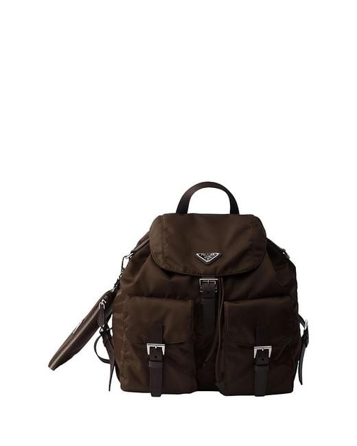 Prada Black Medium Re-Nylon Backpack for men