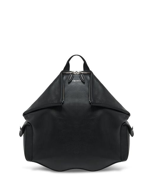 McQueen Black Manta Backpack for men