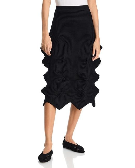 Issey Miyake Linkage Skirt in Black | Lyst