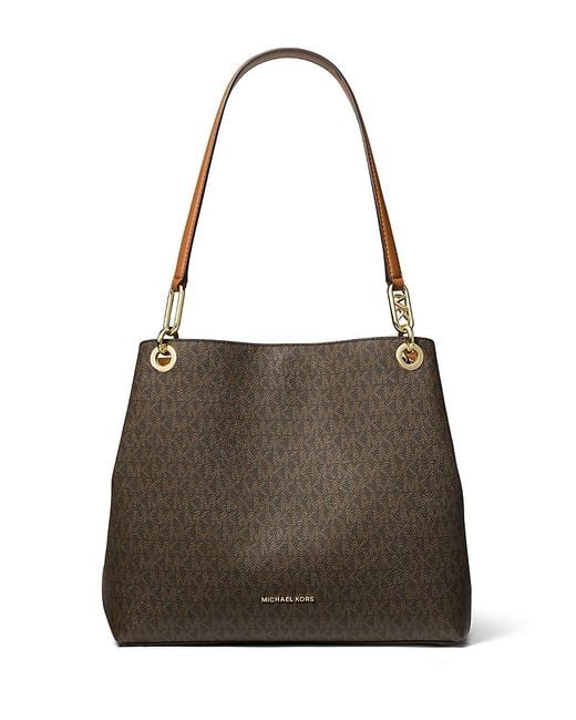 Michael Kors Brown Kensington Large Shoulder Tote