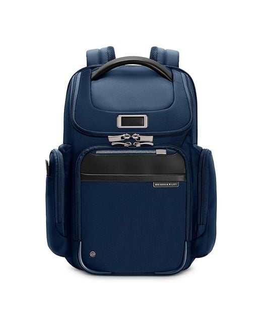 Briggs & Riley Blue @Work Medium Widemouth Backpack