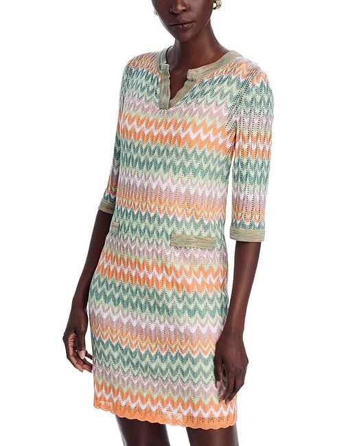 Misook Multicolor Knit Shift Dress
