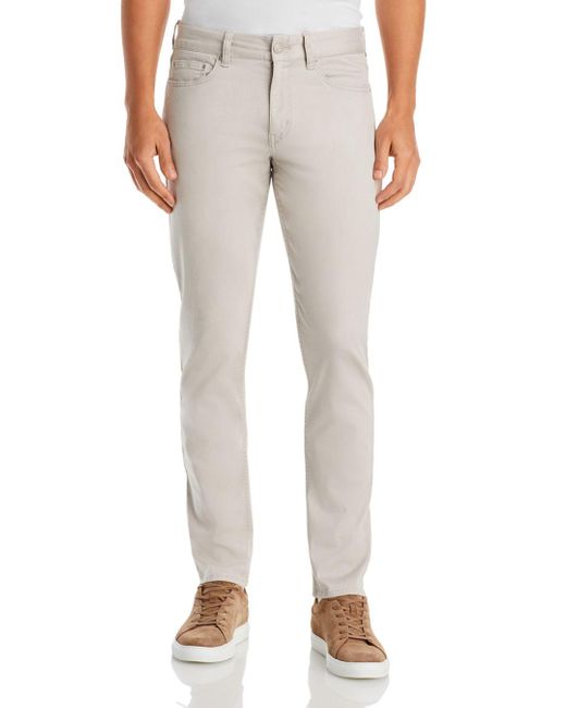 Vineyard Vines Leeward Luxe Straight Fit Five Pocket Pants in Gray for ...