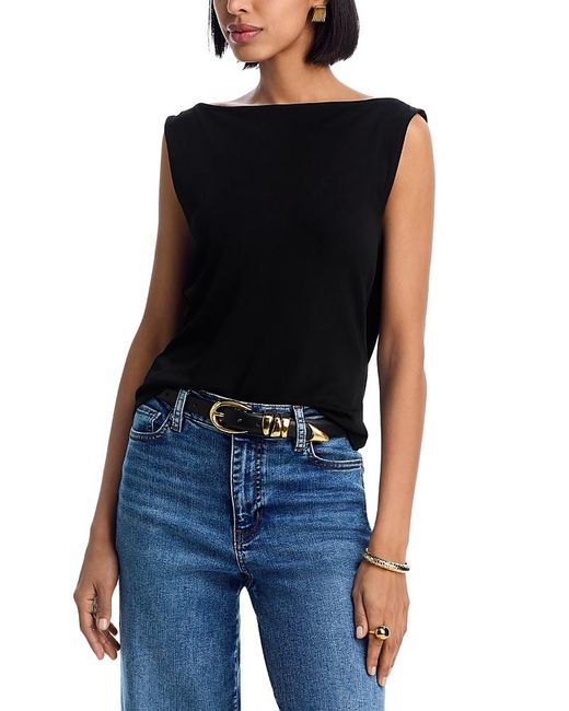 FRAME Blue The Drape Tank