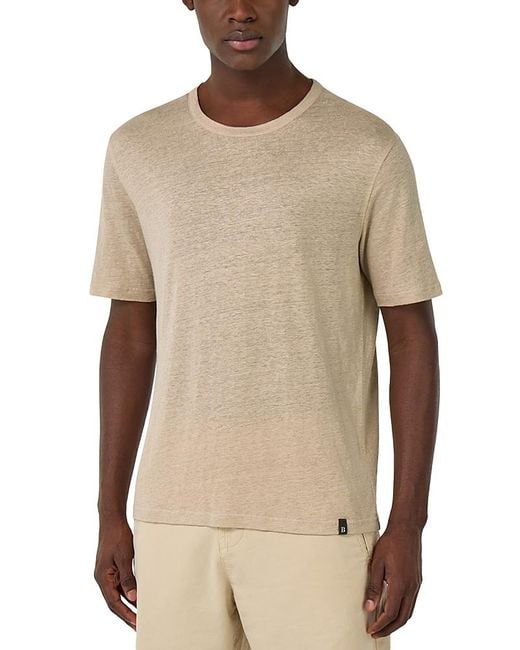 Boggi Natural Stretch Crewneck Tee for men
