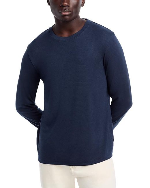 Theory Blue Essential Tee Long Sleeve for men