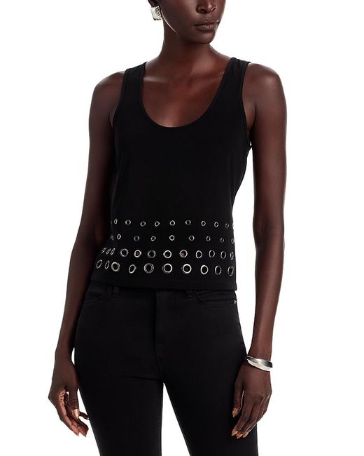 Ramy Brook Black Eline Tank