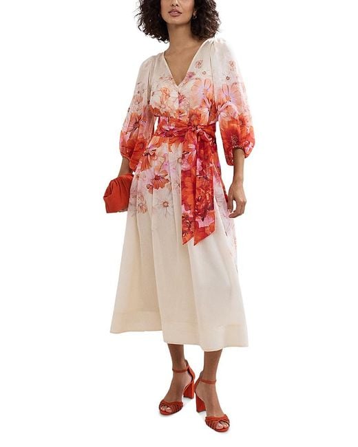 Phase Eight Jaslyn Belted Dress in Red Lyst UK