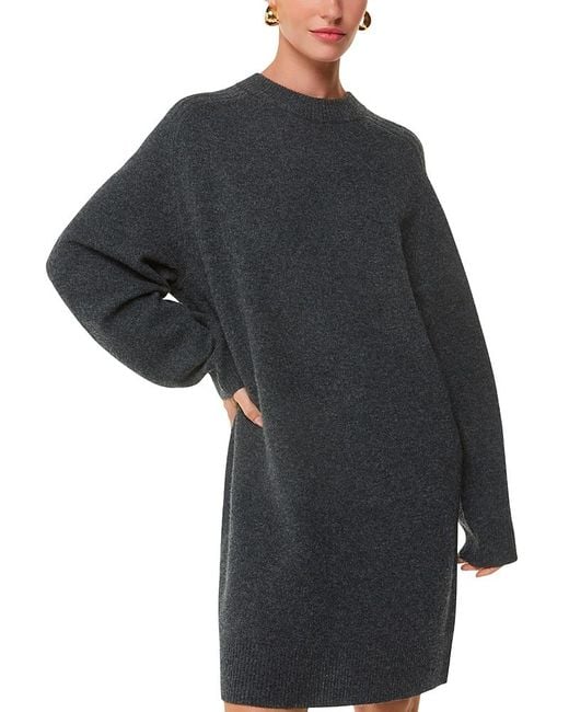 Whistles Black Ava Wool Sweater Dress