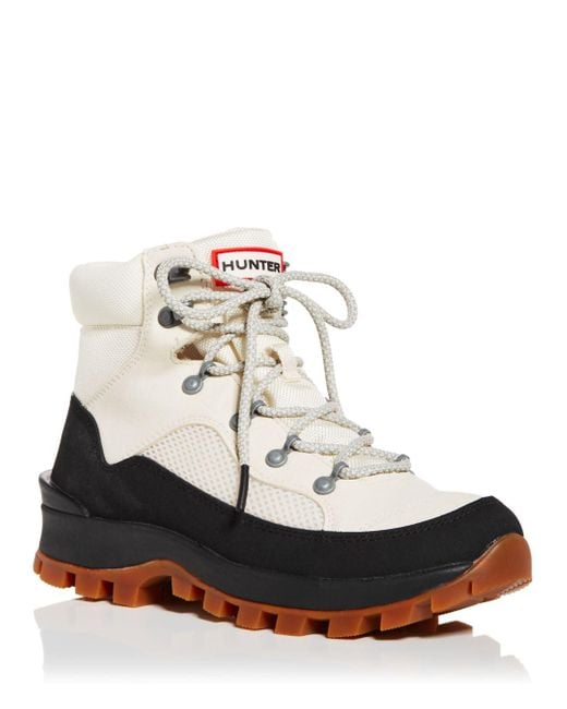 HUNTER Explorer Commando Cold Weather Boots in White Lyst
