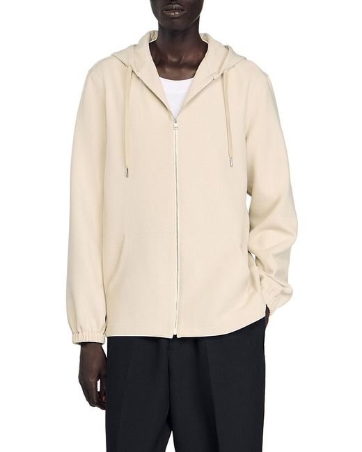 Sandro Natural Zip Hoodie for men