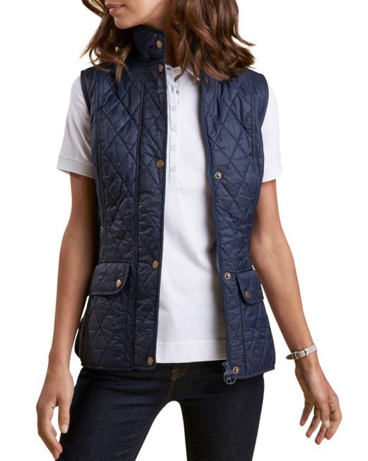 Barbour Otterburn Gilet in Navy (Blue) - Save 40% | Lyst