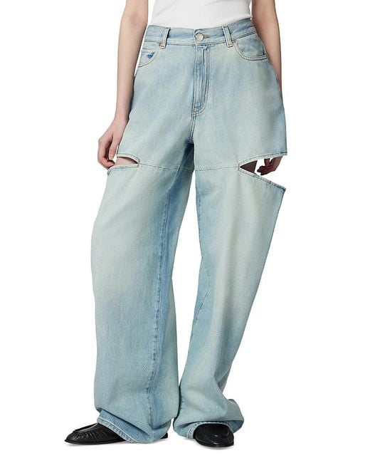Pinko Blue Lauryn Loose Cutout Jeans