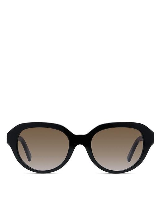 Givenchy Black 4G Round Sunglasses, 53Mm