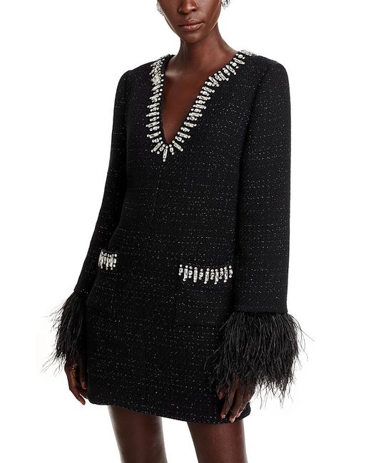 Cinq À Sept Black Kas Static Boucle Dress