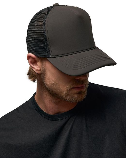 James Perse Black Scuba Trucker Hat for men