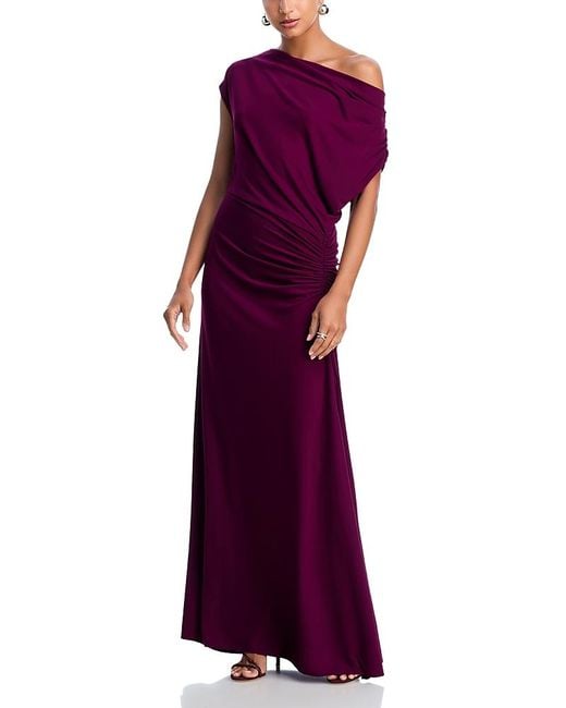 aqua burgundy dress AQUA Strapless Velvet Gown - Exclusive