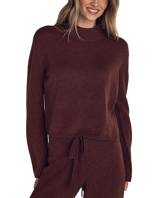 Bella Dahl Red Mock Neck Sweater