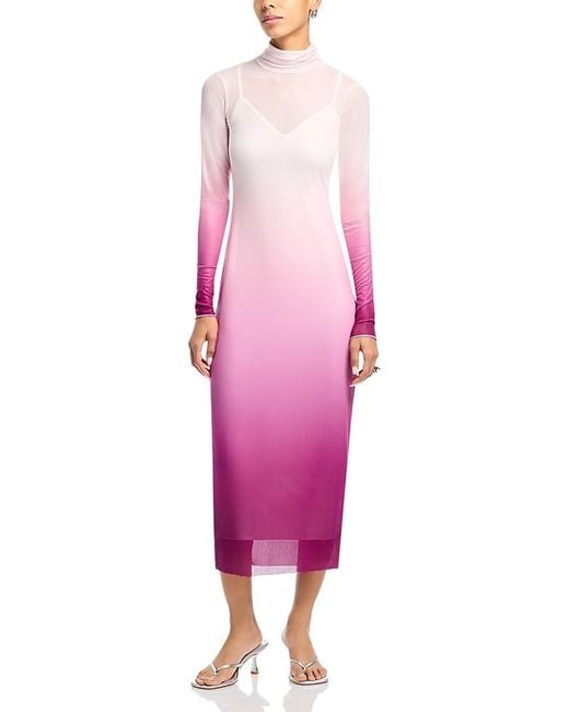 AFRM Shailene Dress in Pink | Lyst