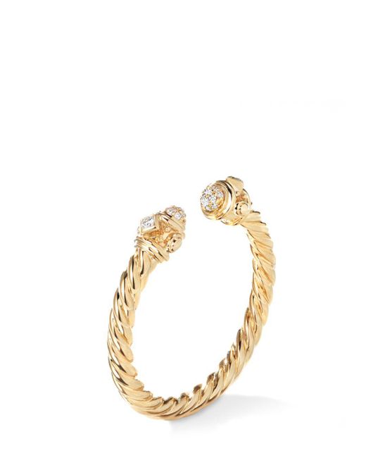 David Yurman Renaissance Ring In 18k Gold With Diamonds in White/Gold ...